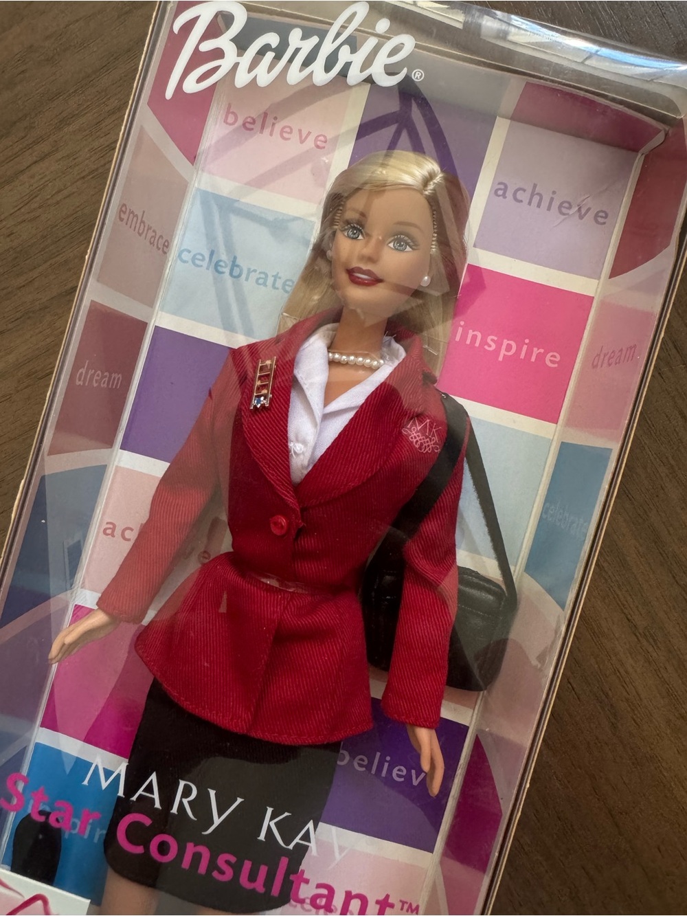 Mary Kay 40th Anniversary Star Consultant Collectible Barbie Doll Red Jacket NEW